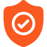 Security shield with checkmark icon
